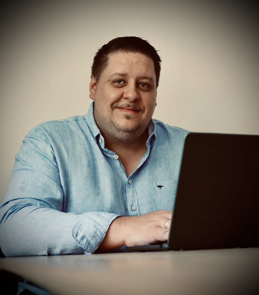 Klaus Reinwald bei der Arbeit